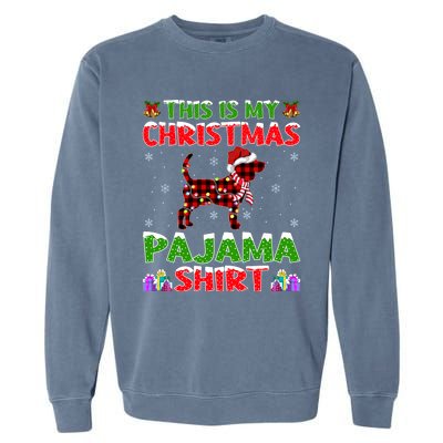 Beagle Dog Xmas Gift Matching Beagle Christmas Gift Garment-Dyed Sweatshirt