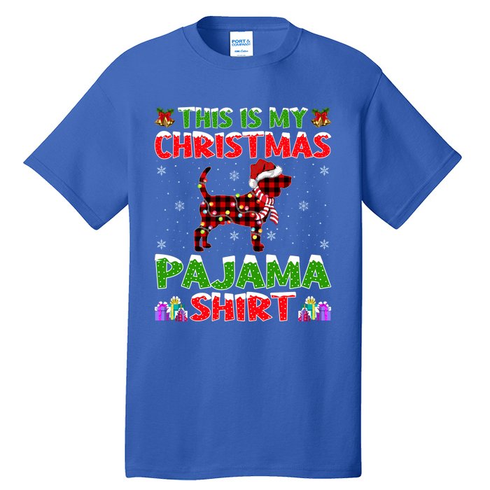 Beagle Dog Xmas Gift Matching Beagle Christmas Gift Tall T-Shirt