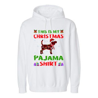 Beagle Dog Xmas Gift Matching Beagle Christmas Gift Garment-Dyed Fleece Hoodie