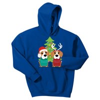 Beagle Dog Xmas Funny And Cute Beagles Christmas Design Gift Kids Hoodie