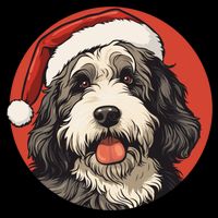 Bernedoodle Dog Xmas Doodle Dood Cute Christmas Bernedoodle Gift Cooling Performance Crew T-Shirt