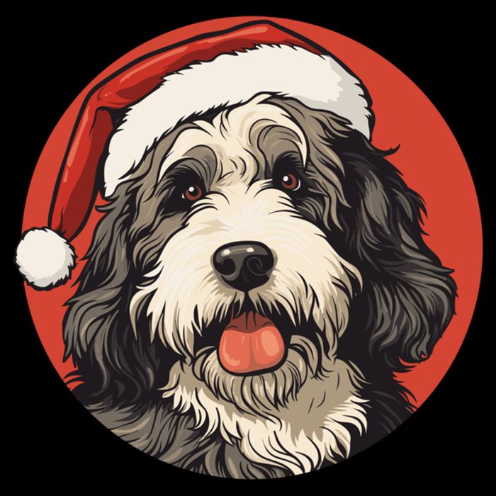 Bernedoodle Dog Xmas Doodle Dood Cute Christmas Bernedoodle Gift Cooling Performance Crew T-Shirt