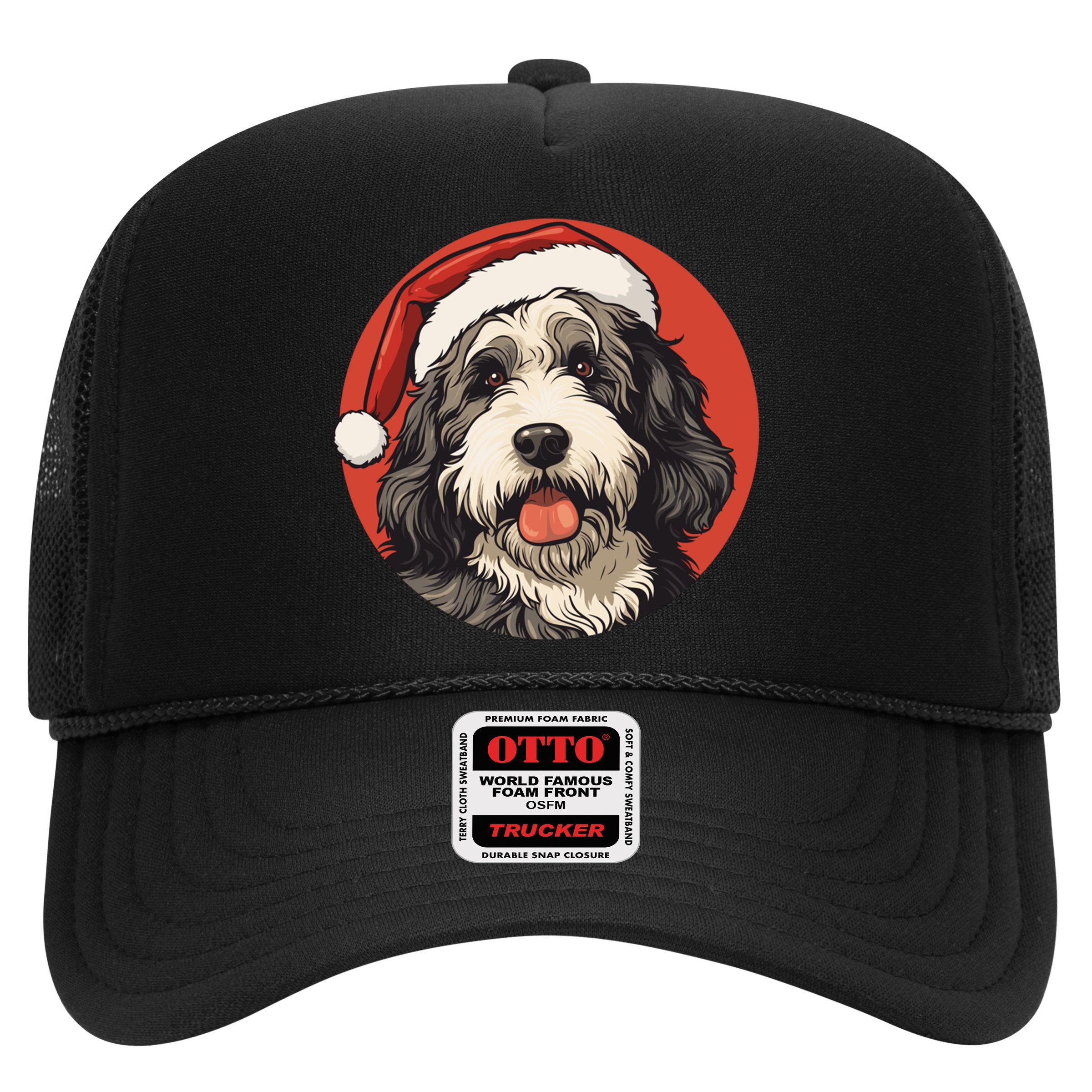 Bernedoodle Dog Xmas Doodle Dood Cute Christmas Bernedoodle Gift Hat