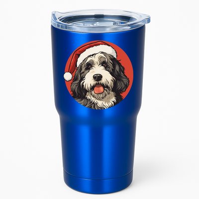 Bernedoodle Dog Xmas Doodle Dood Cute Christmas Bernedoodle Gift Tumbler