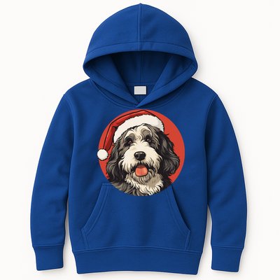 Bernedoodle Dog Xmas Doodle Dood Cute Christmas Bernedoodle Gift Kids Hoodie