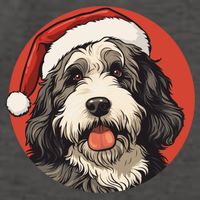 Bernedoodle Dog Xmas Doodle Dood Cute Christmas Bernedoodle Gift Vector Backpack
