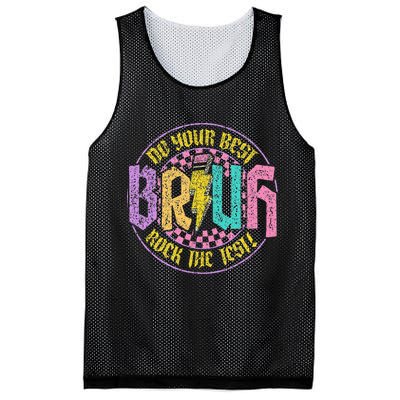Bruh Do Your Best Rock The Test Day Teacher Student Funny Mesh Reversible Basketball Jersey Tank