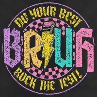 Bruh Do Your Best Rock The Test Day Teacher Student Funny Golf Towel