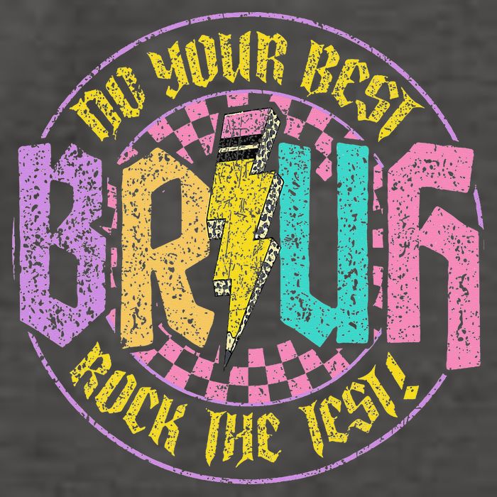 Bruh Do Your Best Rock The Test Day Teacher Student Funny Vector Backpack