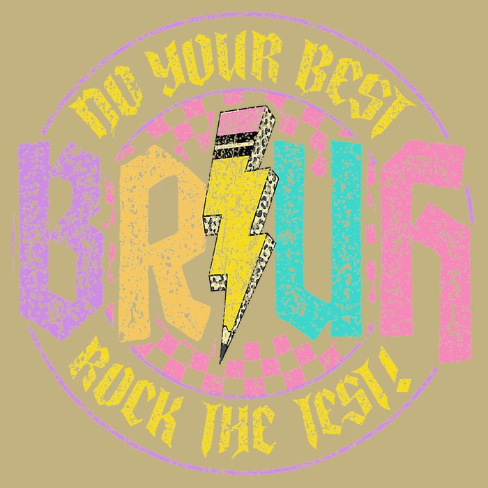 Bruh Do Your Best Rock The Test Day Teacher Student Funny Cooling Performance Crew T-Shirt