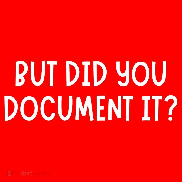 But Did You Document It Tall T-Shirt
