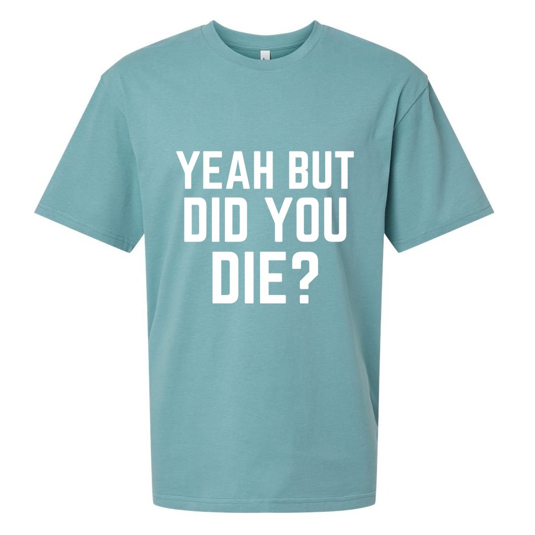 But Did You Die Gift Sueded Cloud Jersey T-Shirt
