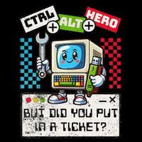 But Did You Put In A Ticket Pc Tech Pun Computer It Support Full-Length Apron With Pockets