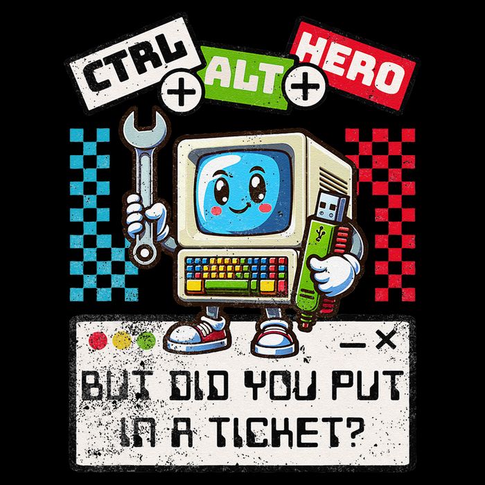 But Did You Put In A Ticket Pc Tech Pun Computer It Support Full-Length Apron With Pockets