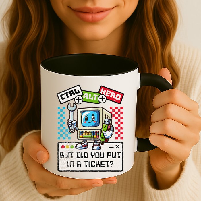 But Did You Put In A Ticket Pc Tech Pun Computer It Support Mug