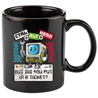 But Did You Put In A Ticket Pc Tech Pun Computer It Support 11oz C Handle Ceramic Mug