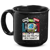 But Did You Put In A Ticket Pc Tech Pun Computer It Support 15oz Campfire Ceramic Mug