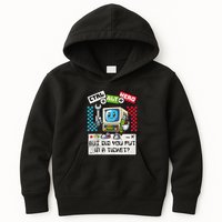 But Did You Put In A Ticket Pc Tech Pun Computer It Support Kids Hoodie