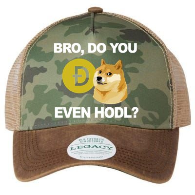 Bro Do You Even Hodl Funny Doge Coin Crypto Legacy Tie Dye Trucker Hat
