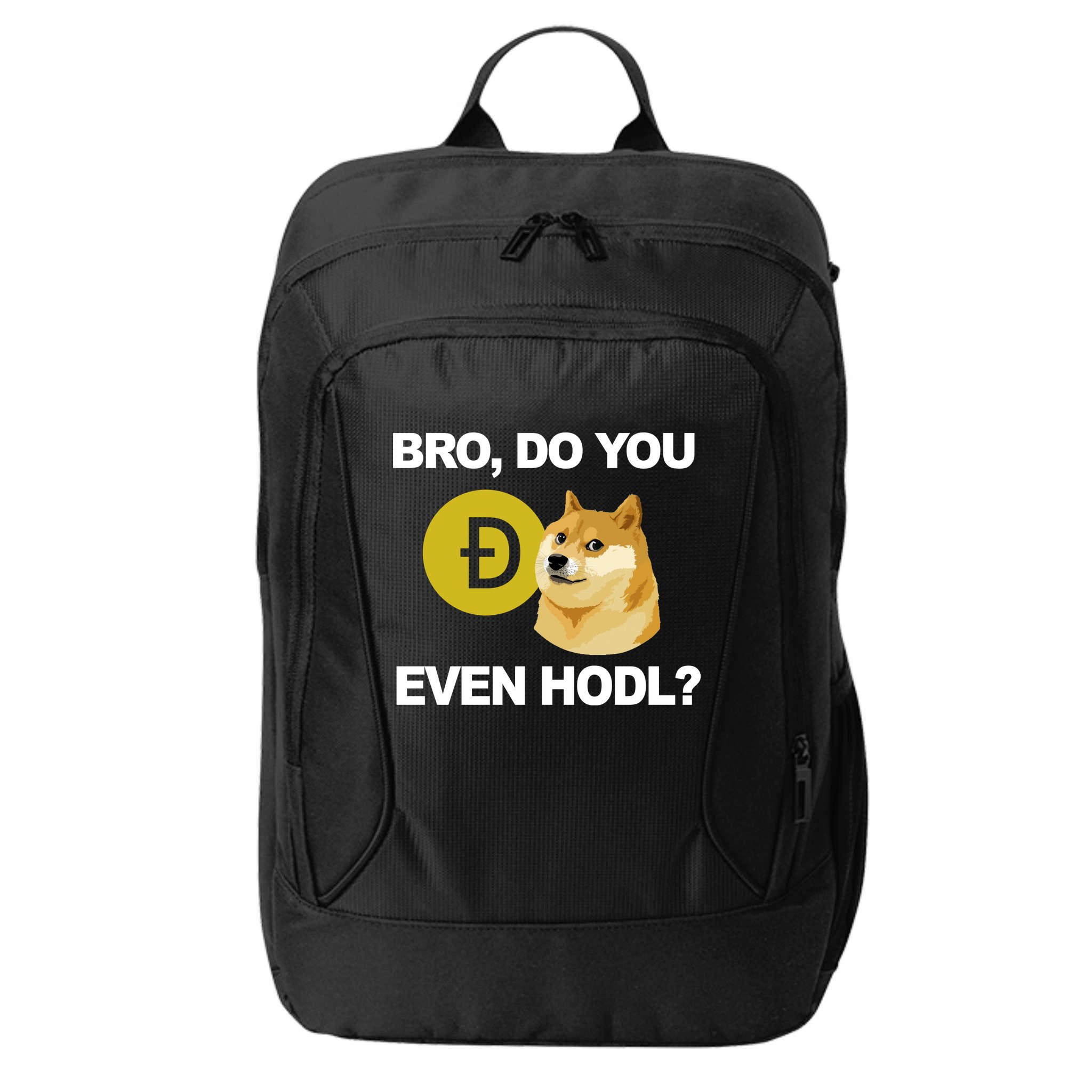 Bro Do You Even Hodl Funny Doge Coin Crypto City Backpack