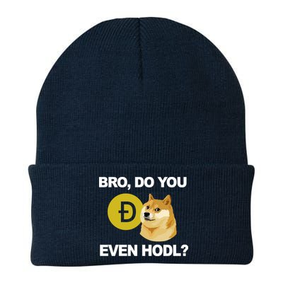 Bro Do You Even Hodl Funny Doge Coin Crypto Knit Cap Winter Beanie