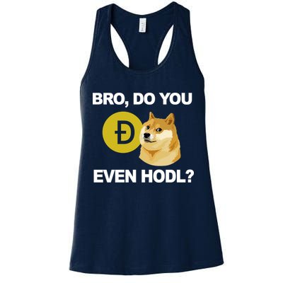Bro Do You Even Hodl Funny Doge Coin Crypto Womens Tank Top