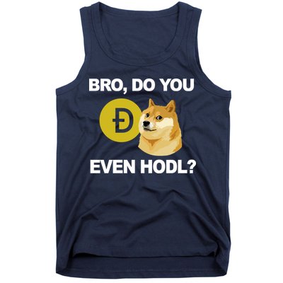 Bro Do You Even Hodl Funny Doge Coin Crypto Tank Top