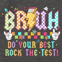 Bruh Do Your Best Rock The Test Day Teacher Student ABCD T Vector Backpack