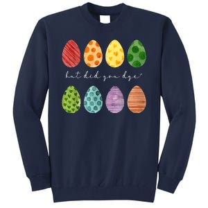 But Did You Dye Funny Easter Eggs Tall Sweatshirt