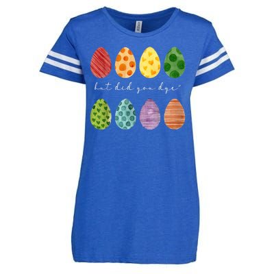 But Did You Dye Funny Easter Eggs Enza Ladies Jersey Football T-Shirt