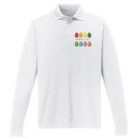 But Did You Dye Funny Easter Eggs Performance Long Sleeve Polo