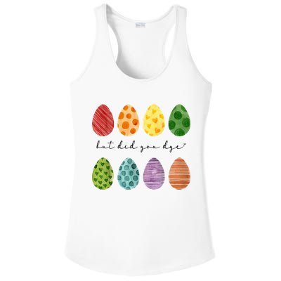 But Did You Dye Funny Easter Eggs Ladies PosiCharge Competitor Racerback Tank