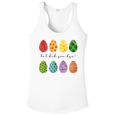 But Did You Dye Funny Easter Eggs Ladies PosiCharge Competitor Racerback Tank