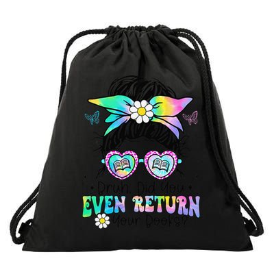 Bruh Did You Even Return Your Books Funny Library Book Drawstring Bag