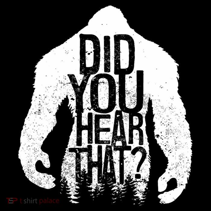 Bigfoot Did You Hear That Distressed Sasquatch Yeti Doggie Tank
