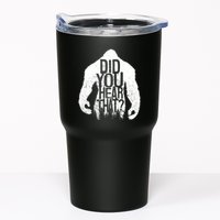 Bigfoot Did You Hear That Distressed Sasquatch Yeti Tumbler