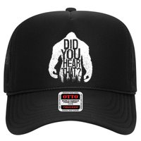 Bigfoot Did You Hear That Distressed Sasquatch Yeti Hat