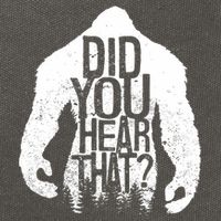 Bigfoot Did You Hear That Distressed Sasquatch Yeti Cotton Canvas Backpack