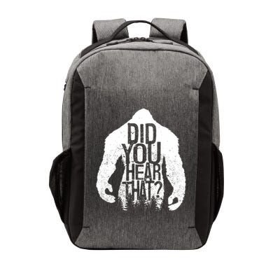 Bigfoot Did You Hear That Distressed Sasquatch Yeti Vector Backpack