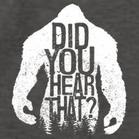 Bigfoot Did You Hear That Distressed Sasquatch Yeti Vector Backpack