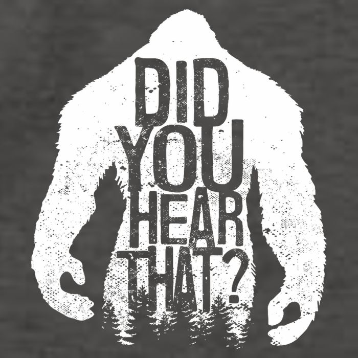 Bigfoot Did You Hear That Distressed Sasquatch Yeti Vector Backpack
