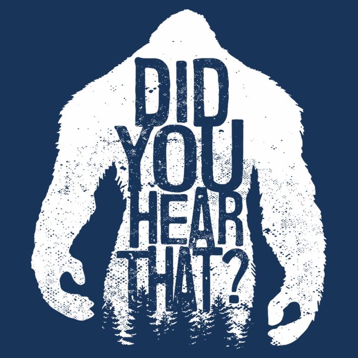 Bigfoot Did You Hear That Distressed Sasquatch Yeti Infant Baby Jersey Bodysuit