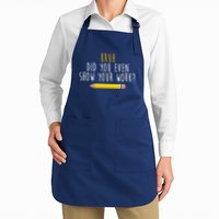 Bruh Did You Even Show Your Work Funny Math Apron
