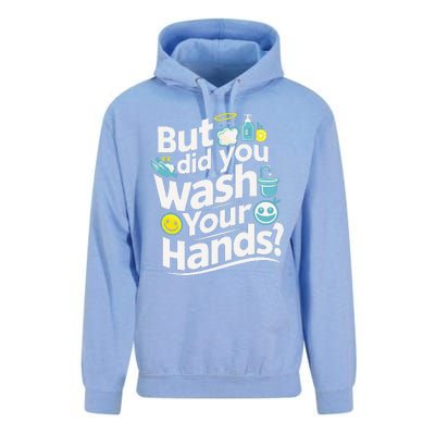 But Did You Wash Your Hands World Hand Hygiene Day 2024 Unisex Surf Hoodie