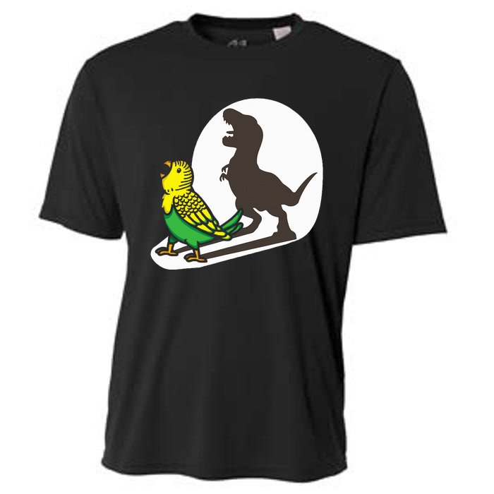 Bird Dinosaur Zookeeper Paleontologist Budgie Parakeet T Rex Cooling Performance Crew T-Shirt