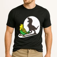 Bird Dinosaur Zookeeper Paleontologist Budgie Parakeet T Rex Cooling Performance Crew T-Shirt