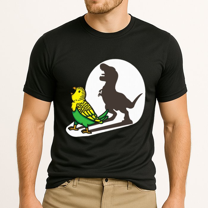 Bird Dinosaur Zookeeper Paleontologist Budgie Parakeet T Rex Cooling Performance Crew T-Shirt
