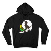 Bird Dinosaur Zookeeper Paleontologist Budgie Parakeet T Rex Hoodie