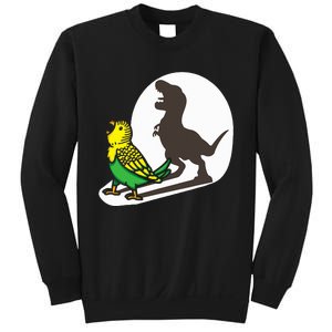 Bird Dinosaur Zookeeper Paleontologist Budgie Parakeet T Rex Sweatshirt