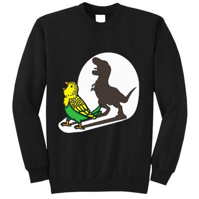 Bird Dinosaur Zookeeper Paleontologist Budgie Parakeet T Rex Sweatshirt